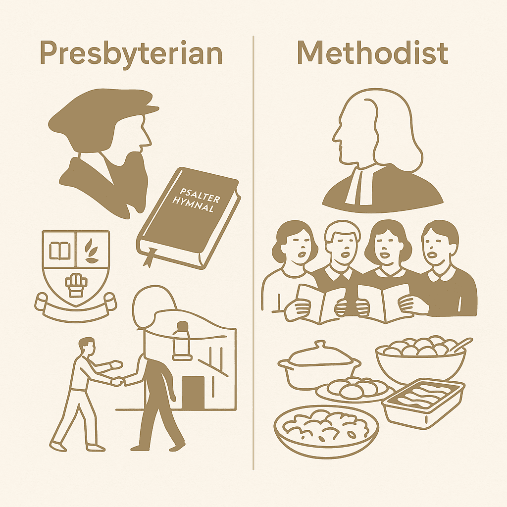 Presbyterian vs Methodist - Beliefs, Differences, and Comparison Chart